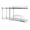 Household Essentials Glidez Chrome-Plated Steel 2-Tier Dual-Sliding Storage Organizer